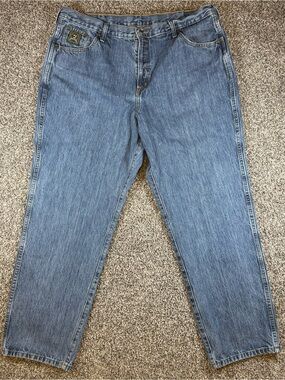 Cinch Men's Green Label 42x32 Denim Western Workwear Jeans Medium Stonewash